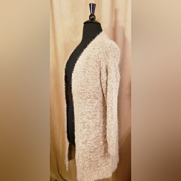 PINK LILY TEXTURED DUSTER CARDIGAN - Picture 5 of 11